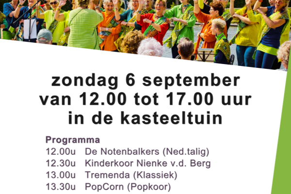 Concert met op de achtergrond slot Assumburg